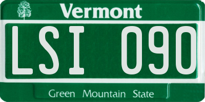 VT license plate LSI090