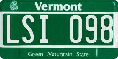 VT license plate LSI098