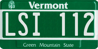 VT license plate LSI112