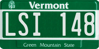 VT license plate LSI148