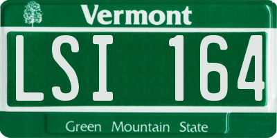 VT license plate LSI164