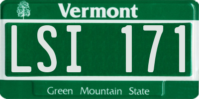 VT license plate LSI171
