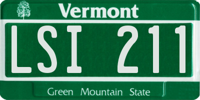 VT license plate LSI211