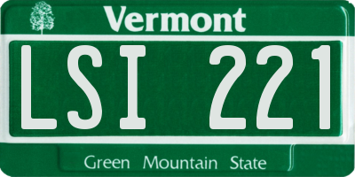 VT license plate LSI221