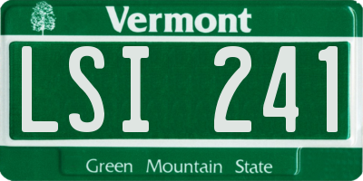 VT license plate LSI241