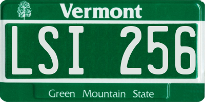 VT license plate LSI256