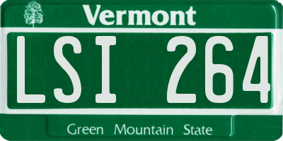 VT license plate LSI264