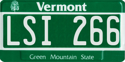 VT license plate LSI266