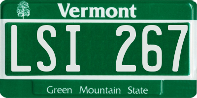 VT license plate LSI267
