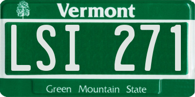 VT license plate LSI271