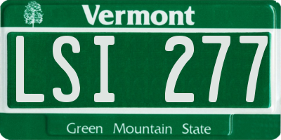 VT license plate LSI277