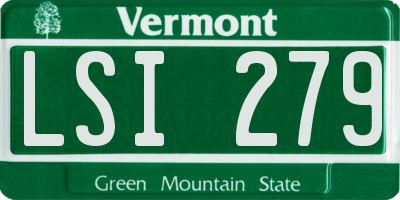 VT license plate LSI279