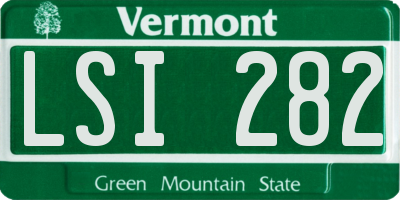VT license plate LSI282