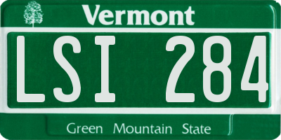 VT license plate LSI284