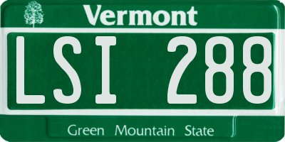 VT license plate LSI288