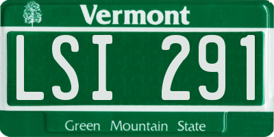 VT license plate LSI291