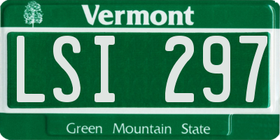 VT license plate LSI297
