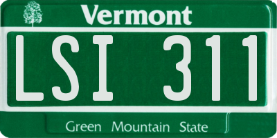 VT license plate LSI311