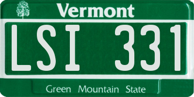 VT license plate LSI331