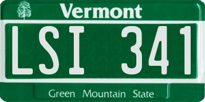 VT license plate LSI341