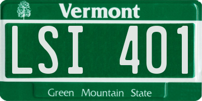 VT license plate LSI401