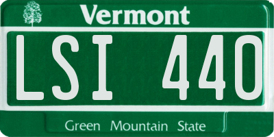 VT license plate LSI440