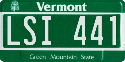 VT license plate LSI441