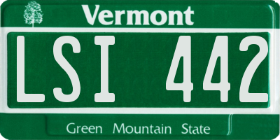 VT license plate LSI442
