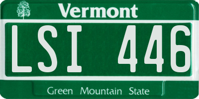 VT license plate LSI446