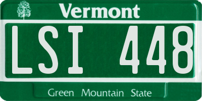 VT license plate LSI448