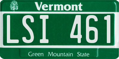 VT license plate LSI461
