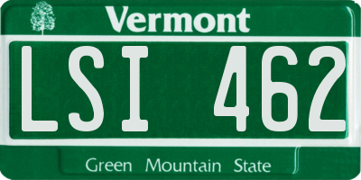 VT license plate LSI462
