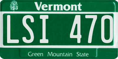 VT license plate LSI470
