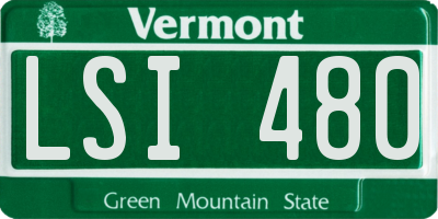 VT license plate LSI480