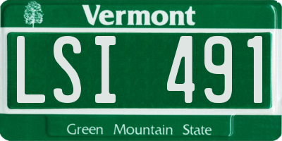 VT license plate LSI491