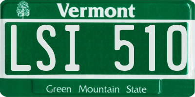 VT license plate LSI510