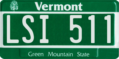 VT license plate LSI511