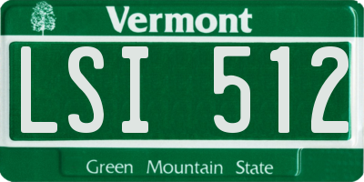 VT license plate LSI512