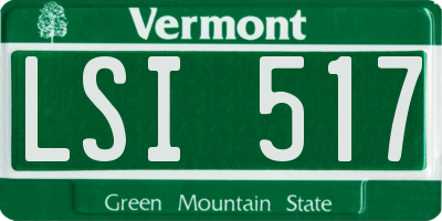 VT license plate LSI517