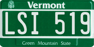 VT license plate LSI519