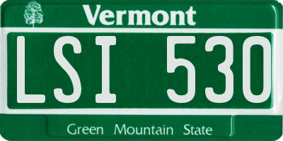 VT license plate LSI530