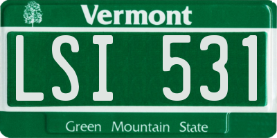 VT license plate LSI531