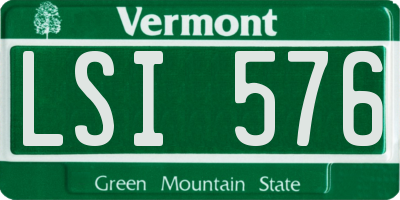 VT license plate LSI576