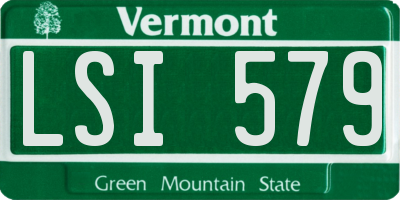 VT license plate LSI579
