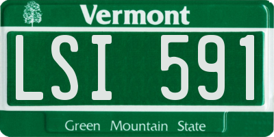 VT license plate LSI591