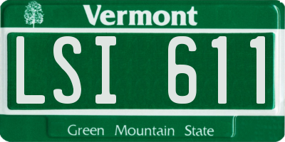 VT license plate LSI611