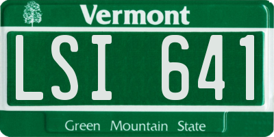 VT license plate LSI641
