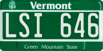 VT license plate LSI646