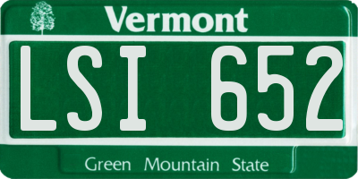 VT license plate LSI652