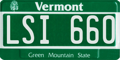 VT license plate LSI660